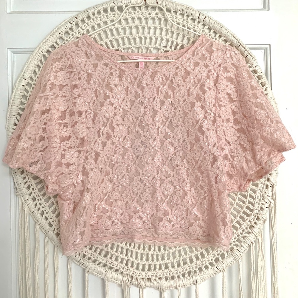 Victoria’s Secret pink lace top